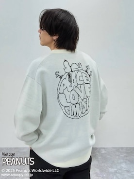 「PEANUTS（ピーナッツ）のアイテム」を使った、shinossyさん（メンズ・172cm）の秋コーディネート