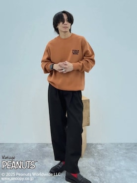 「アイテム（ニット/セーター）」を使った、shinossyさん（メンズ・172cm・40代）の秋コーディネート