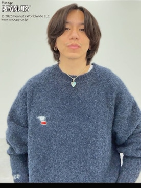 「PEANUTS（ピーナッツ）のアイテム」を使った、shinossyさん（メンズ・172cm）の冬コーディネート