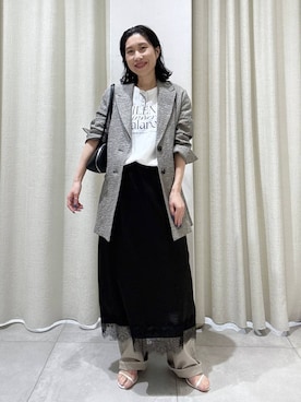 「ADD CULUMN（アドカラム）のアイテム」を使った、babylonezonoさん（レディース・153cm）の春コーディネート