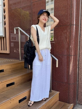 「アイテム（バックパック/リュック）」を使った、babylonezonoさん（レディース・153cm・30代）の夏コーディネート