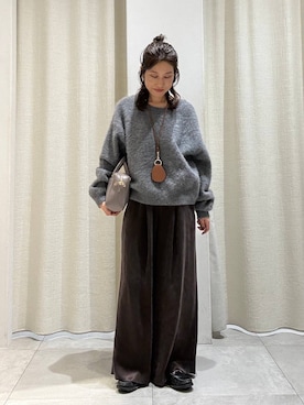 「アイテム（ボストンバッグ、ベージュ系）」を使った、babylonezonoさん（レディース・153cm）の秋コーディネート