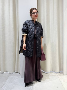 「アイテム（ダウンジャケット/コート）」を使った、babylonezonoさん（レディース・153cm・30代）の秋コーディネート