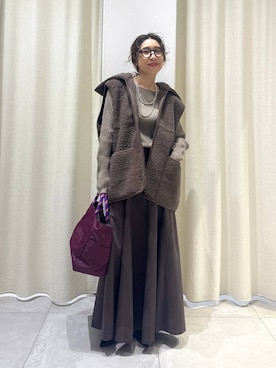 「アイテム（その他アウター）」を使った、babylonezonoさん（レディース・153cm・30代）の秋コーディネート