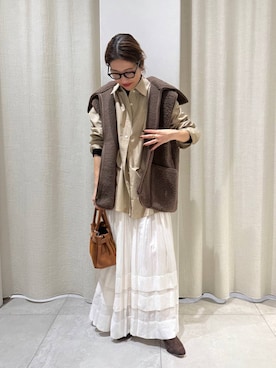 「BABYLONE（バビロン）のアイテム（スカート）」を使った、babylonezonoさん（レディース・153cm）の秋コーディネート