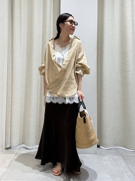 「beej（ビージ）のアイテム」を使った、babylonezonoさん（レディース・153cm）の春コーディネート
