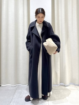 「アイテム（ステンカラーコート）」を使った、babylonezonoさん（レディース・153cm・30代）の秋コーディネート