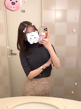 「ATTRANGS（アットランス）のアイテム」を使った、mom6o6さん（レディース・160cm）の冬コーディネート