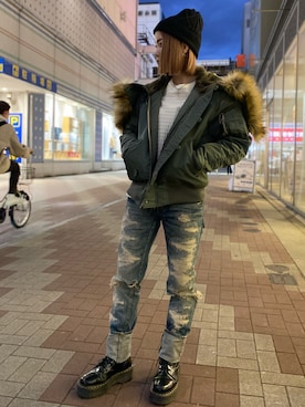 Natsumiさん（レディース・155cm）の冬コーディネート