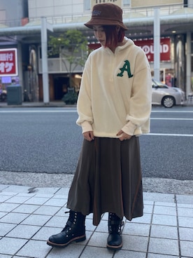 Natsumiさんの「avirex/アヴィレックス/YAMATO/ヤマト　ブーツ」を使ったコーディネート