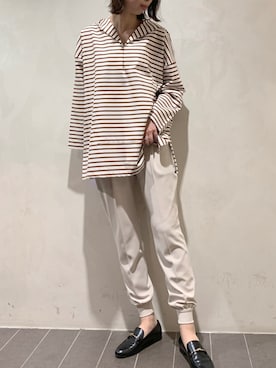 「フォロバ」｜「アイテム（スラックス）」を使った、MANAさん（レディース・170cm）の春コーディネート