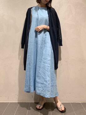 「フォロバ」｜「アイテム（ワンピース/ドレス）」を使った、MANAさん（レディース・170cm）の春コーディネート
