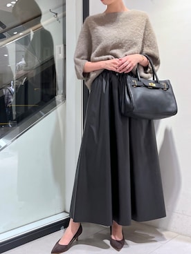 「フォックスファー」｜MANAさん（レディース・170cm）の秋コーディネート