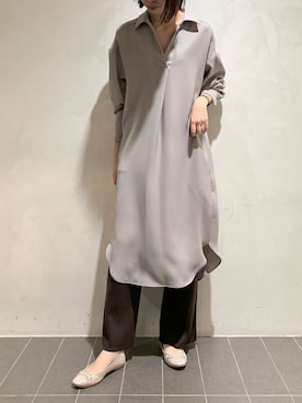 「フォロバ」｜「アイテム（ワンピース/ドレス）」を使った、MANAさん（レディース・170cm）の冬コーディネート