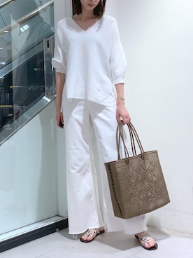 「ヤヌーク」｜MANAさん（レディース・170cm）の夏コーディネート