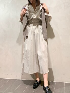 「フォロバ」｜「アイテム（ワンピース/ドレス）」を使った、MANAさん（レディース・170cm）の春コーディネート