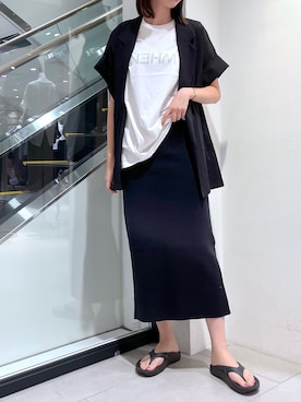 「フォロバ」｜「アイテム（ジャケット/アウター）」を使った、MANAさん（レディース・170cm）の夏コーディネート
