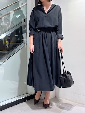 「フォロバ」｜「アイテム（ワンピース/ドレス）」を使った、MANAさん（レディース・170cm）の秋コーディネート