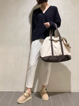 「フォックスファー」｜MANAさん（レディース・170cm）の冬コーディネート