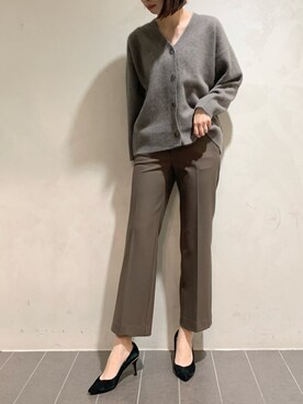 「フォックスファー」｜MANAさん（レディース・170cm）の冬コーディネート