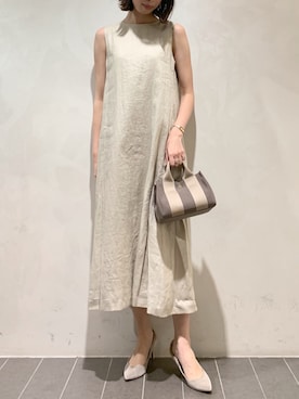 「フォロバ」｜「アイテム（ワンピース/ドレス）」を使った、MANAさん（レディース・170cm）の春コーディネート