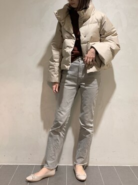 「フォロバ」｜「アイテム（ダウンジャケット/コート）」を使った、MANAさん（レディース・170cm）の冬コーディネート