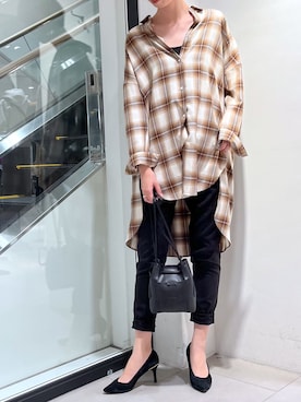 「フォロバ」｜MANAさん（レディース・170cm）の秋コーディネート