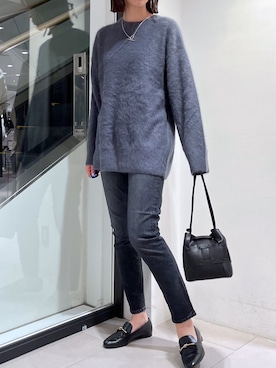 「フォックスファー」｜MANAさん（レディース・170cm）の秋コーディネート