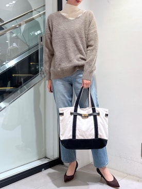 「フォックスファー」｜MANAさん（レディース・170cm）の秋コーディネート