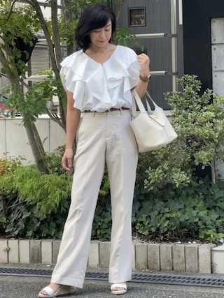 極美品★HERMES★ガウン★ホワイトコーデ★ベルト付★ニット★コート リボンベルト付きファーガウンコート[ze688] | レディースファッション