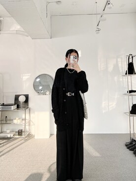 「EDT（イーディーティー）のアイテム」を使った、Zhan Mengさん（レディース・160cm）の春コーディネート