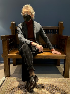 「Berwick1707（バーウィック）のアイテム」を使った、nobuakiさん（メンズ・170cm）の冬コーディネート