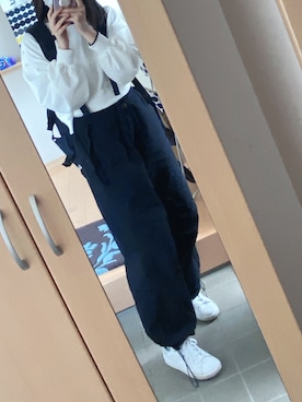 「RETRO GIRL（レトロガール）のアイテム（スウェット）」を使った、kokoさん（レディース・158cm）の春コーディネート