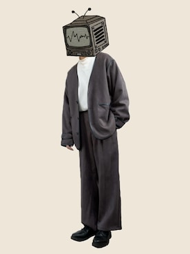 「epnok（エプノック）のアイテム（ジャケット/アウター）」を使った、fashiontvmanさん（メンズ・174cm）の冬コーディネート
