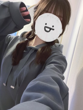 「REDYAZEL（レディアゼル）のダンボールフードタックミニワンピース（ワンピース、グリーン系）」を使った、sakusakuさん（レディース・149cm）の春コーディネート