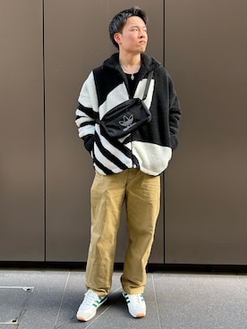 「adidas（アディダス）のアイテム（ブルゾン）」を使った、MRさん（メンズ・177cm）の秋コーディネート
