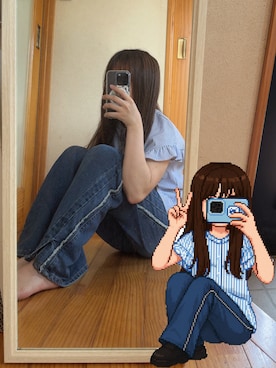 「NICE CLAUP（ナイスクラップ）のアイテム」を使った、maru_gaoooooさん（レディース・150cm）の夏コーディネート