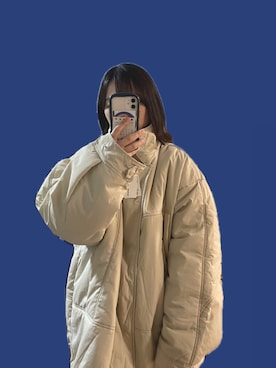 「NOMINE（ノミネ）のアイテム（ジャケット/アウター）」を使った、asukaさん（レディース・154cm）の冬コーディネート