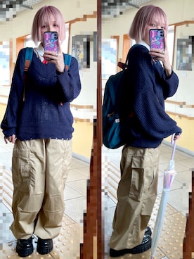 「MENS」｜pooさん（レディース・155cm）の夏コーディネート