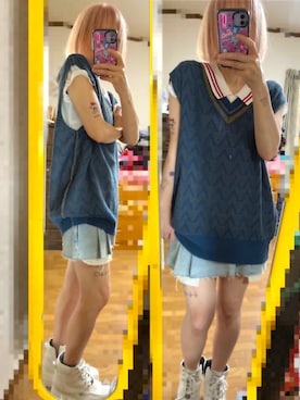 「FIG&VIPER（フィグアンドバイパー）のアイテム」を使った、pooさん（レディース・155cm）の夏コーディネート