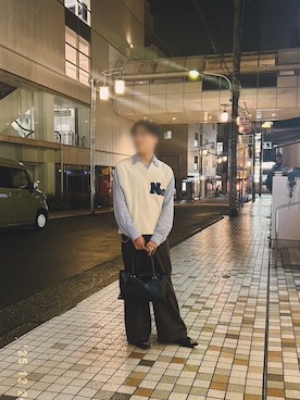 「OSOI（オソイ）のアイテム」を使った、rickyyyyyyyさん（メンズ・165cm）の冬コーディネート