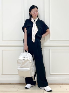 「アイテム（バックパック/リュック）」を使った、YUUMIさん（レディース・157cm・30代）の夏コーディネート