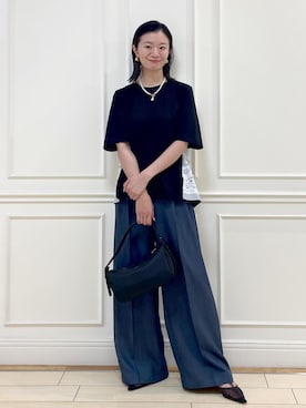 「アイテム（パンプス）」を使った、YUUMIさん（レディース・157cm）の秋コーディネート