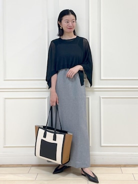 「アイテム（ワンピース）」を使った、YUUMIさん（レディース・157cm・30代）の夏コーディネート