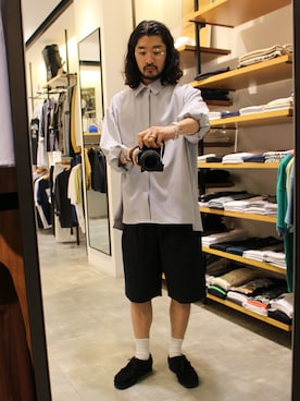 「US.BOARDER（ユーエスボーダー）のアイテム」を使った、細川コウジ-U.Sボーダー　さん（メンズ・170cm）の夏コーディネート