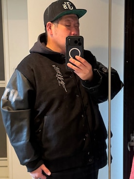 「アイテム（スタジャン）」を使った、TaKa@侍Styleさん（メンズ・173cm）の冬コーディネート