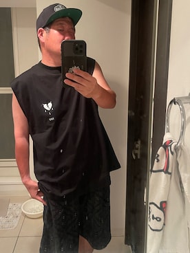 「Deviluse（Deviluse）のアイテム（キャップ）」を使った、TaKa@侍Styleさん（メンズ・173cm）の夏コーディネート