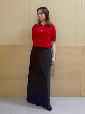 「POLO BCS（ポロ ビーシーエス）のアイテム」を使った、mirukikukaguさん（レディース・154cm）の春コーディネート