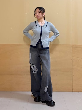 「RAGEBLUE（レイジブルー）のアイテム（アクセサリー）」を使った、mirukikukaguさん（レディース・154cm）の秋コーディネート