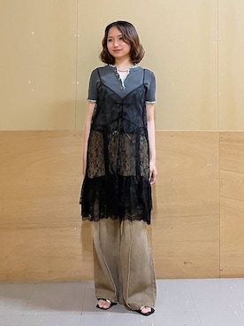 「RAGEBLUE（レイジブルー）のアイテム」を使った、mirukikukaguさん（レディース・154cm）の夏コーディネート